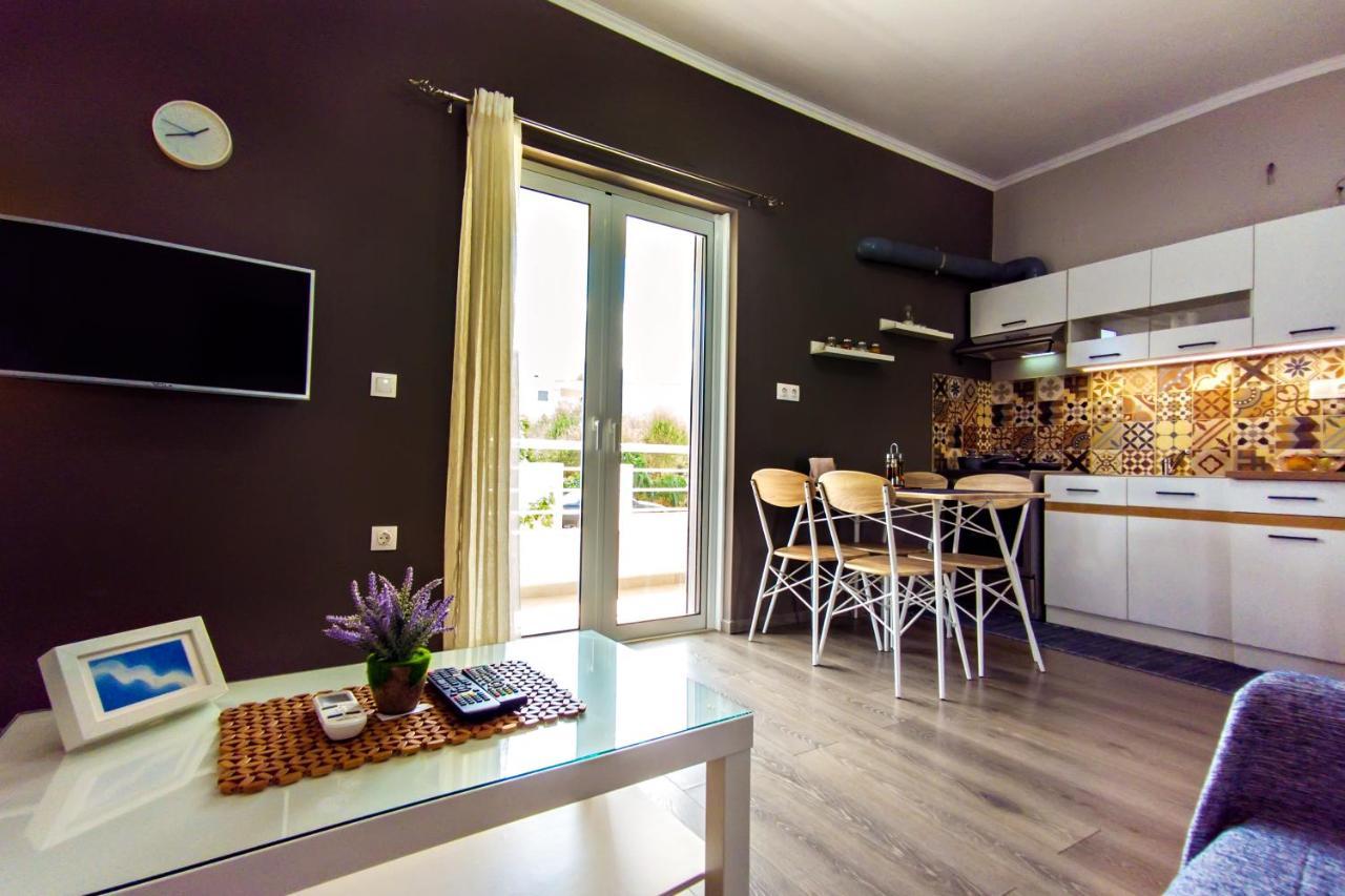 Maria'S Modern Studio 5Min From Beach Suda Exterior foto