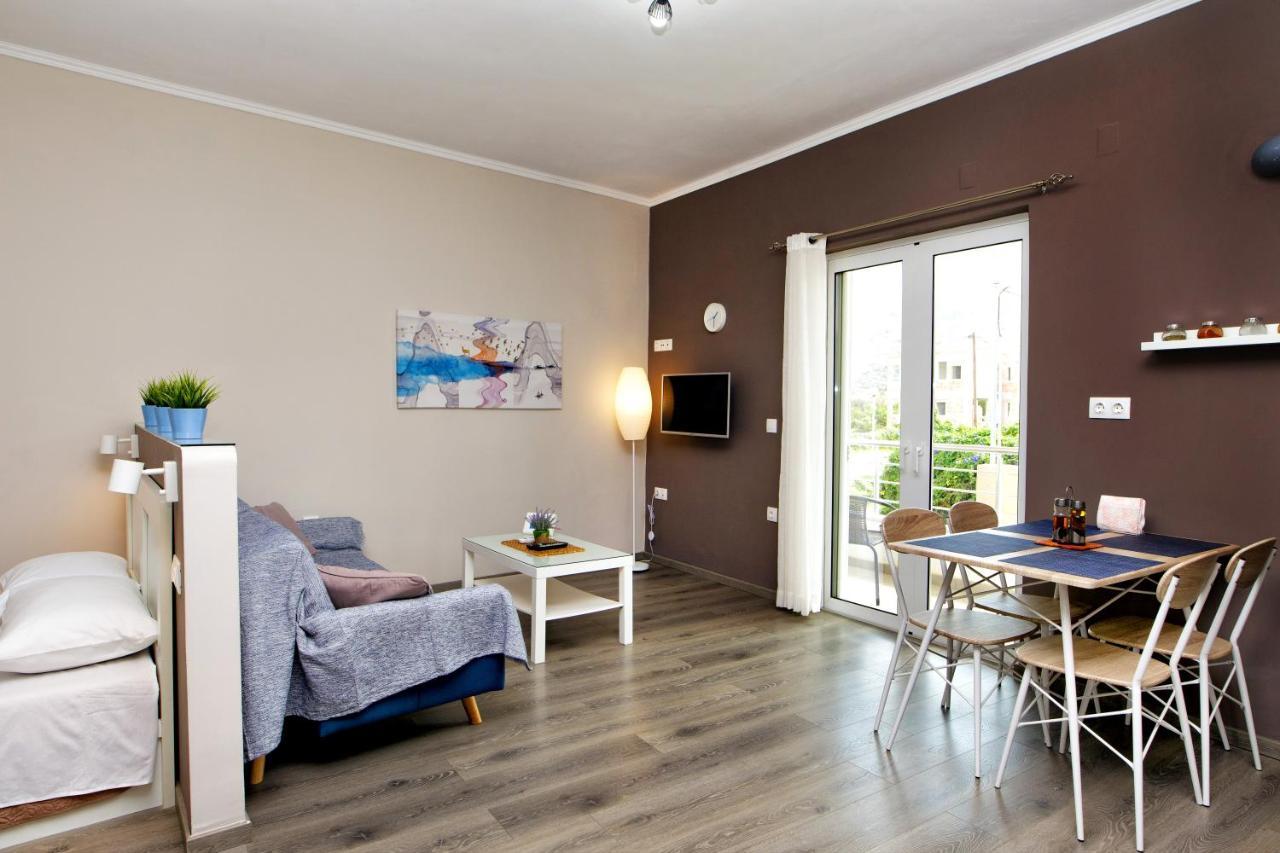 Maria'S Modern Studio 5Min From Beach Suda Exterior foto